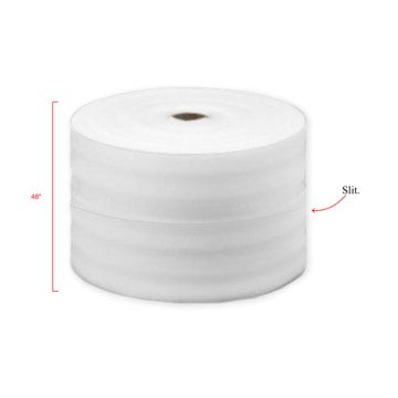 Poly Foam 1/8" x 48" x 550', Slit 24"