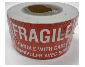 "Fragile Handle With Care" Label
