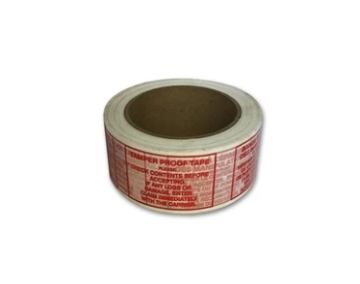 Printed Polypro Tape, "Tamper Proof"