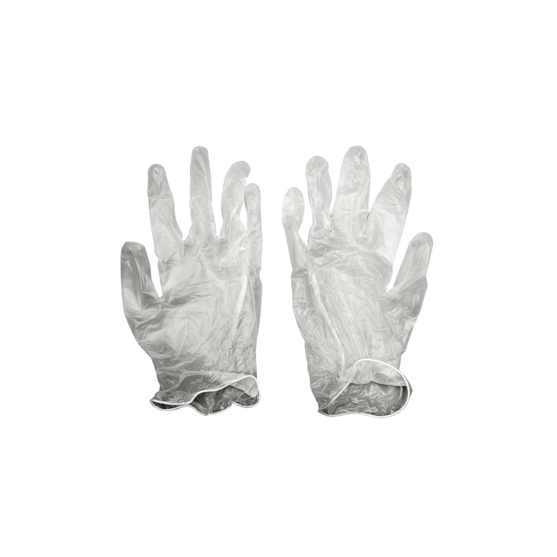 Clear Vinyl Powder Free Gloves
