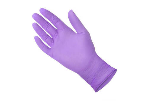 Violet Nitrile Powder Free Gloves - 3 Mil
