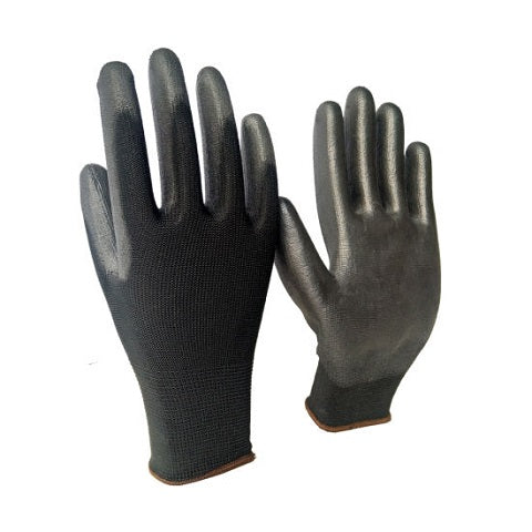 Black Nitrile Polyester Lined Gloves