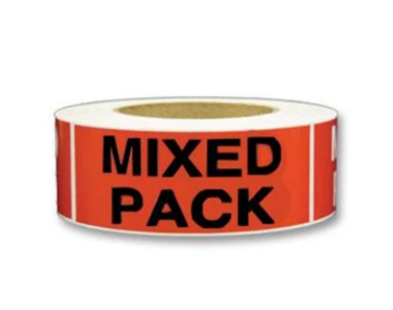 "Mixed Pack" Label