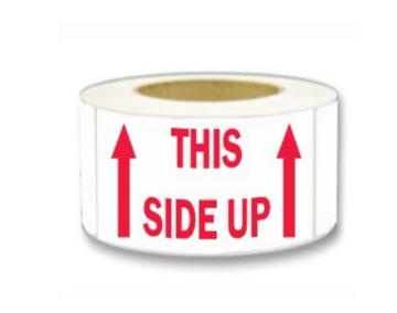 "This Side Up Arrows" Label