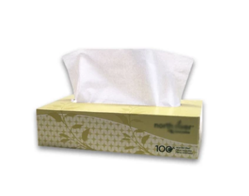 Facial Tissue 2 Ply, 100 per box.